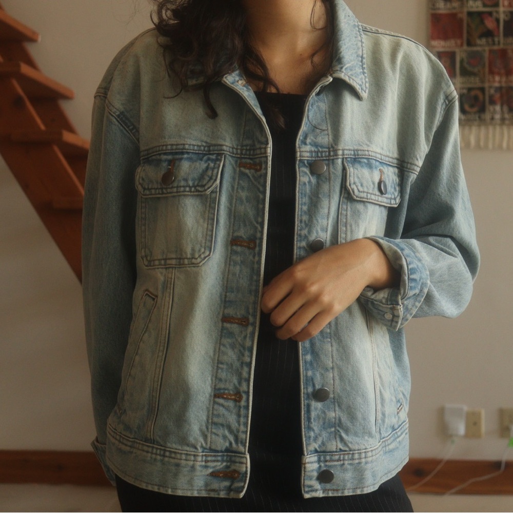 Classic light wash denim jacket